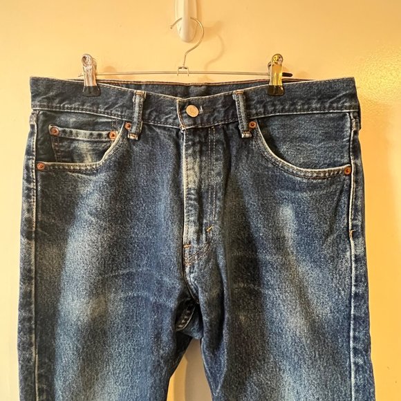 ❌SOLD! Levi's 505 Blue Denim Jeans Size 33x32 - Picture 3 of 7
